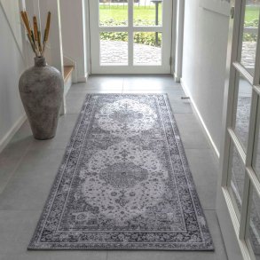 Løber sort/hvid 80x200 cm